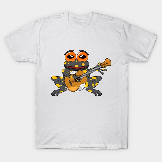 Frog with Guitar T-Shirt by Markus Schnabel